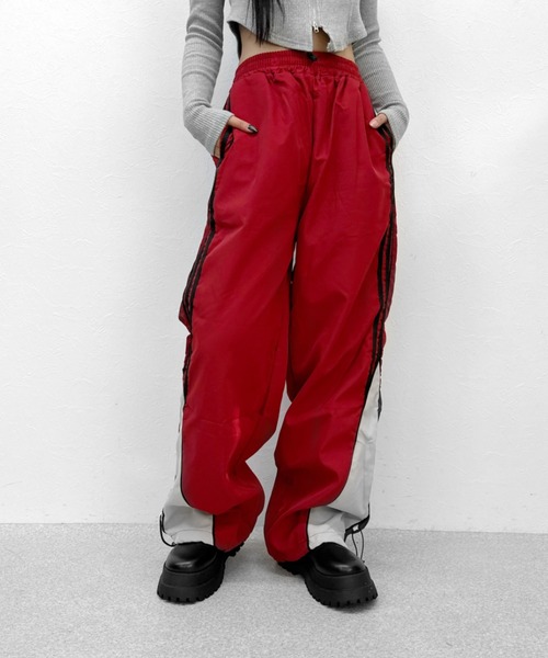 LVEU.】サイドラインフレアパンツ / ボトムス パンツ フレア サイド