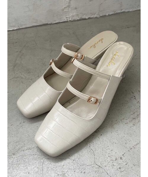 dazzlin（ダズリン）の「クリアヒールベルトパンプス（パンプス・レディース・ゴールド/ブラック/アイボリー・LARGE/MEDIUM）」の8枚目の写真