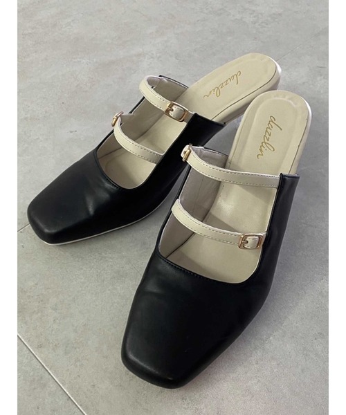 dazzlin（ダズリン）の「クリアヒールベルトパンプス（パンプス・レディース・ゴールド/ブラック/アイボリー・LARGE/MEDIUM）」の3枚目の写真