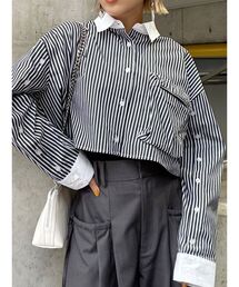 MURUA | 3Dポケットクロップトシャツ(シャツ/ブラウス)