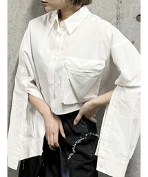 MURUA | 3Dポケットクロップトシャツ(シャツ/ブラウス)