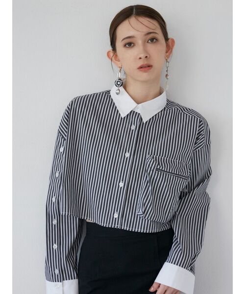 MURUA（ムルーア）の「3Dポケットクロップトシャツ（シャツ/ブラウス・レディース・ホワイト/その他/その他2/イエロー・FREE）」の16枚目の写真