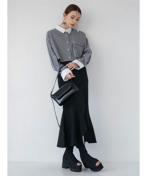 MURUA（ムルーア）の「3Dポケットクロップトシャツ（シャツ/ブラウス・レディース・ホワイト/その他/その他2/イエロー・FREE）」の18枚目の写真