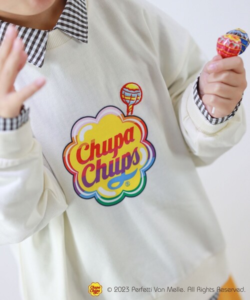 SHOO・LA・RUE（シューラルー）の「◆【チュッパチャプス】トレーナー（スウェット・キッズ・ブラック/パープル/オフホワイト・14/11/12/13）」の11枚目の写真