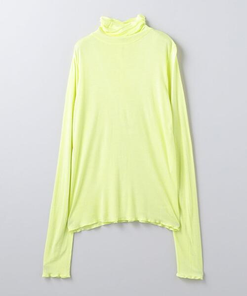 6（ロク）の「＜6(ROKU)＞レーヨン テンジク タートルネック（Tシャツ