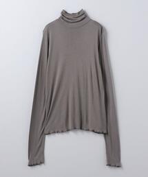 6（ロク）の「＜6(ROKU)＞レーヨン テンジク タートルネック（Tシャツ