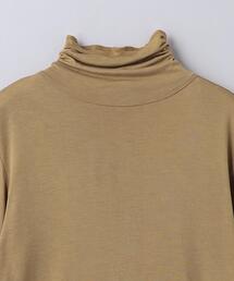6（ロク）の「＜6(ROKU)＞レーヨン テンジク タートルネック（Tシャツ