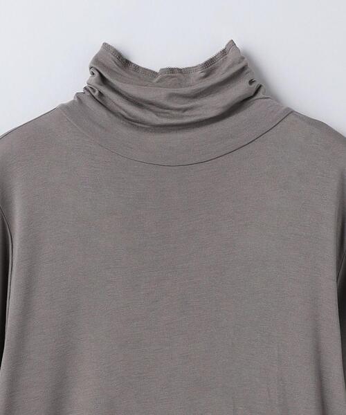 6（ロク）の「＜6(ROKU)＞レーヨン テンジク タートルネック（Tシャツ