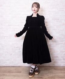 axes femme kawaii 牡丹刺繍チャイナワンピース　黒 牡丹刺繍チャイナワンピース | kawaii | axes femme online shop