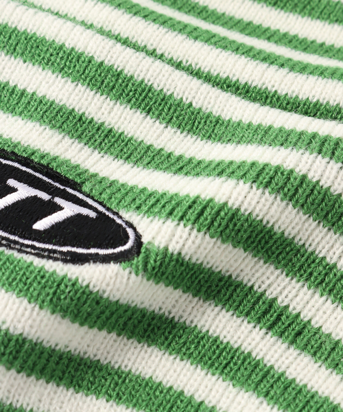 帽子 bott Light Logo Stripe Beanie BOTT（ボット）の「【BoTT / ボット】Light Logo Stripe Beanie