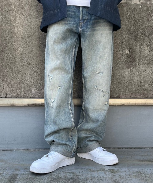 G-STAR(ジースター)の「DAKOTA REGULAR STRAIGHT JEANS/ヴィンテージライクセルビッジレギュラーストレートジーンズ(デニムパンツ・メンズ・インディゴブルー・32/32/29/30/30/30/31/30/36/32/34/32/33/32/27/30/28/30)」の8枚目の写真
