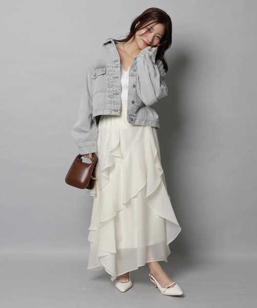 Apuweiser-riche(アプワイザーリッシェ)の「ショートGジャン(その他アウター・レディース・ライトブルー/ホワイト/ネイビー・1/2)」の19枚目の写真