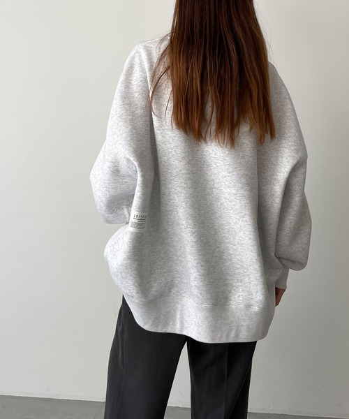 CANAL JEAN（キャナルジーン）の「1975 TOKYO　NewPoint起毛トレーナー（スウェット・レディース・ブラック/アッシュ・LARGE/X-LARGE）」の7枚目の写真