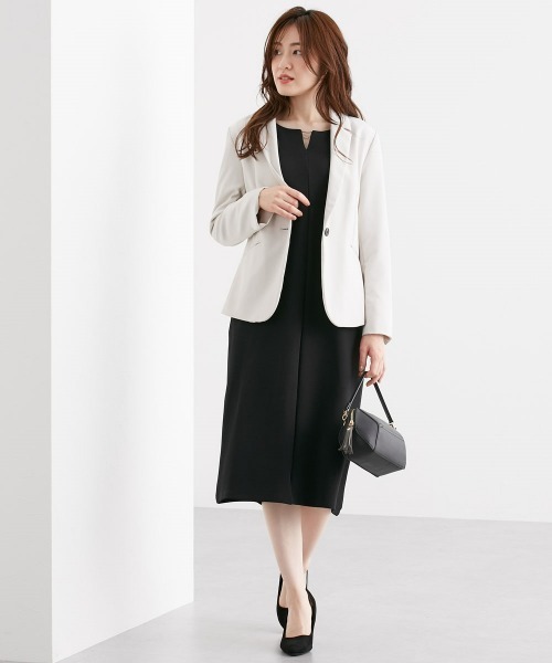 7days Life Styling（セブンデイズライフスタイリング）の「【裏側起毛であったか】パール調アクセ付ワンピース（ワンピース・レディース・杢グレー/ブラック・LL/M/L/S）」の9枚目の写真