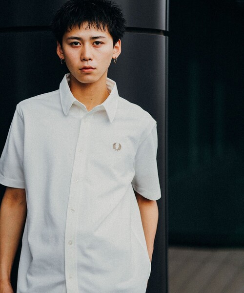 【新品未使用】FRED PERRY×BEAMS 別注 鹿の子ジャージ 半袖シャツ FRED PERRY（フレッドペリー）の「FRED PERRY × BEAMS / 別注