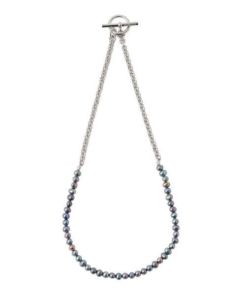 LOVELESS(ラブレス)の「【UNISEX】メタリックパールチェーンコンビ ネックレス(ネックレス・メンズ・シルバー系その他・FREE)」の2枚目の写真