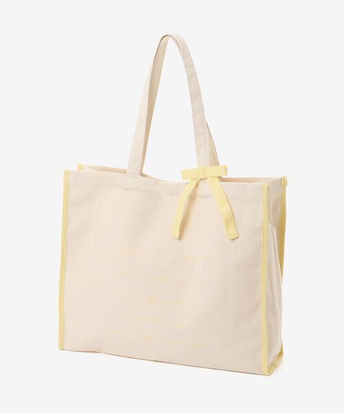 MAJESTIC LEGON(マジェスティックレゴン)の「カラーパイピングトート(トートバッグ・レディース・ピンク/ライトグリーン/サックスブルー/ブラック/ライトイエロー・FREE)」の11枚目の写真