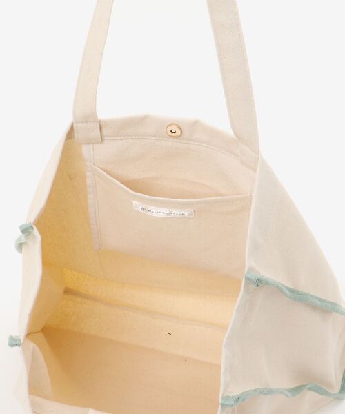 MAJESTIC LEGON(マジェスティックレゴン)の「カラーパイピングトート(トートバッグ・レディース・ピンク/ライトグリーン/サックスブルー/ブラック/ライトイエロー・FREE)」の20枚目の写真