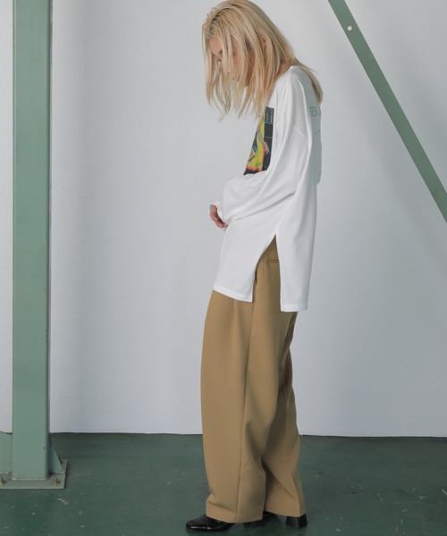 CREOLME(クレオルム)の「(CREOLME)グラフィックロンT(Tシャツ/カットソー・レディース・ピンク/ホワイト/ブルー・FREE)」の8枚目の写真