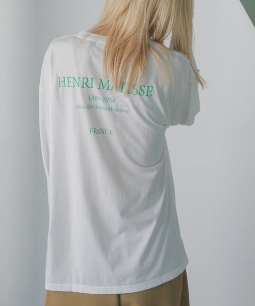 CREOLME(クレオルム)の「(CREOLME)グラフィックロンT(Tシャツ/カットソー・レディース・ピンク/ホワイト/ブルー・FREE)」の12枚目の写真