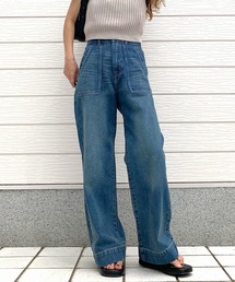 Qgirlワイドデニム