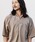CAMBIO�i�J���r�I�j�́umhs2123- Peach Skin Typewriter Short Sleeve Skipper Pullover Shirts �X�L�b�p�[�V���c�i�V���c/�u���E�X�j�v�b�T���h�x�[�W��