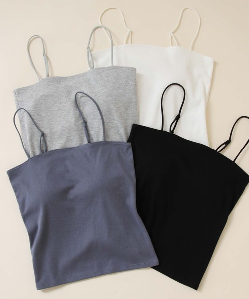 archives(アルシーヴ)の「バックシャンフライスキャミソール(キャミソール・レディース・アイボリー/ブラック/グレー/ブルー・MEDIUM)」の4枚目の写真