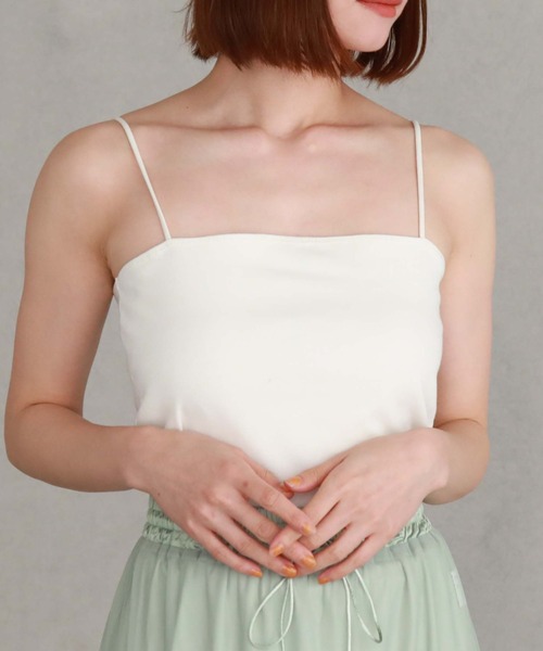 archives(アルシーヴ)の「バックシャンフライスキャミソール(キャミソール・レディース・アイボリー/ブラック/グレー/ブルー・MEDIUM)」の2枚目の写真