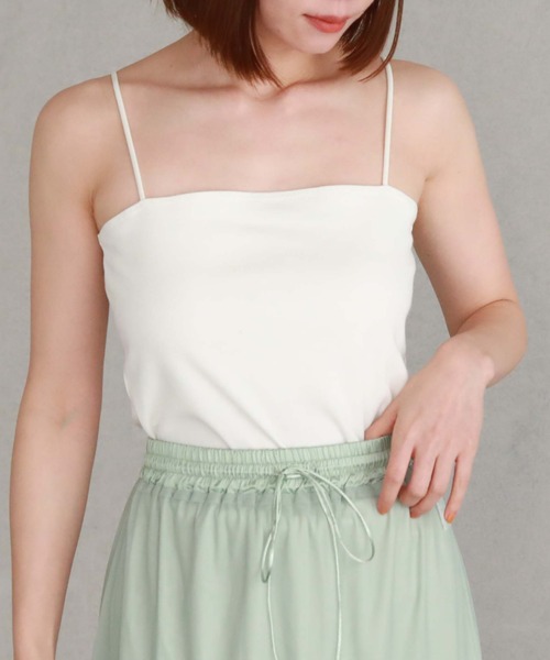 archives(アルシーヴ)の「バックシャンフライスキャミソール(キャミソール・レディース・アイボリー/ブラック/グレー/ブルー・MEDIUM)」の8枚目の写真