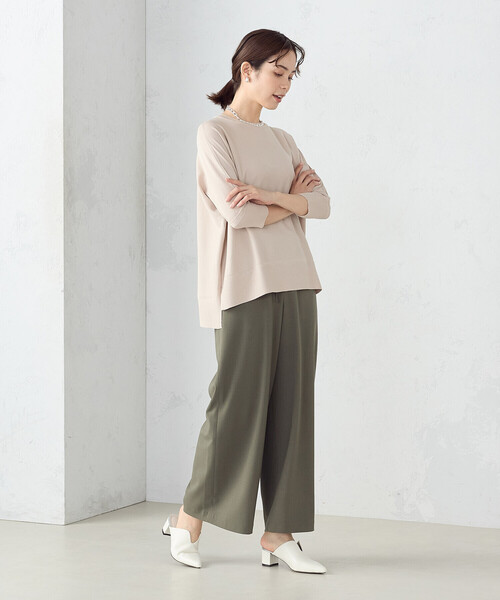 COMME CA ISM(コムサイズム)の「ドルマンニット(ニット/セーター・レディース・サックスブルー/ネイビー/ベージュ/イエロー・FREE)」の6枚目の写真
