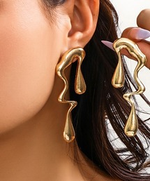 抜群の存在感!ニュアンスデザインボリュームピアス