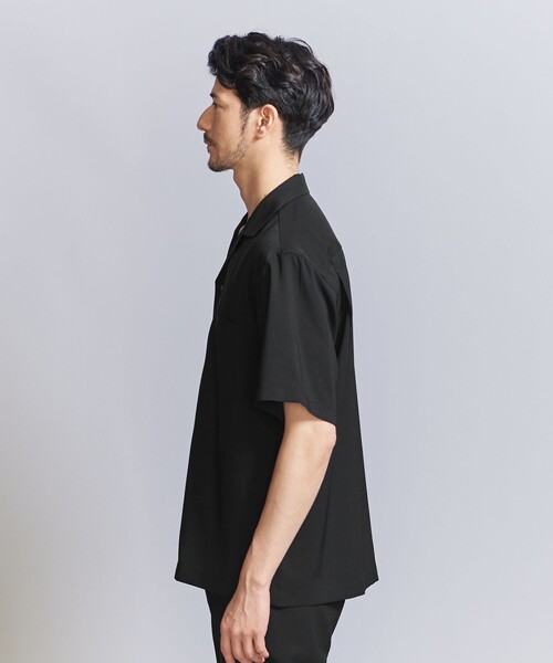 BEAUTY&YOUTH UNITED ARROWS（ビューティーアンドユースユナイテッドアローズ）の「【WEB限定 WARDROBE SMART】 Reflax オープンカラー シャツ（シャツ/ブラウス・メンズ・ダークグレー/ダークブラウン/ブラック・XL/S/M/L）」の18枚目の写真