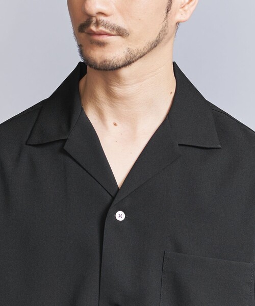 BEAUTY&YOUTH UNITED ARROWS（ビューティーアンドユースユナイテッドアローズ）の「【WEB限定 WARDROBE SMART】 Reflax オープンカラー シャツ（シャツ/ブラウス・メンズ・ダークグレー/ダークブラウン/ブラック・XL/S/M/L）」の20枚目の写真