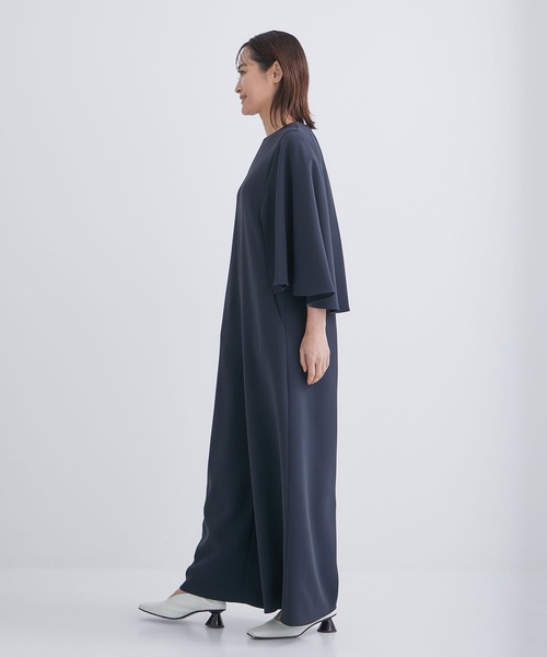DOMELLE/ドメル】CAPE SLEEVE JUMPSUIT/ケープスリーブジャンプスーツ 