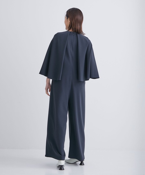 DOMELLE/ドメル】CAPE SLEEVE JUMPSUIT/ケープスリーブジャンプスーツ 