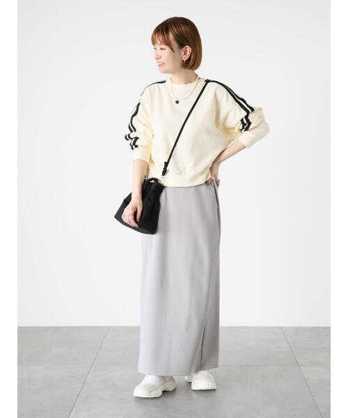 Lugnoncure（ルノンキュール）の「ライン入りスウェット（Tシャツ/カットソー・レディース・キナリ/オフホワイト/ブラック・F）」の5枚目の写真