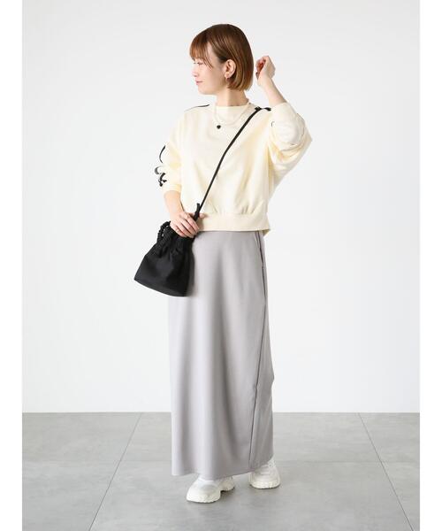 Lugnoncure（ルノンキュール）の「ライン入りスウェット（Tシャツ/カットソー・レディース・キナリ/オフホワイト/ブラック・F）」の6枚目の写真