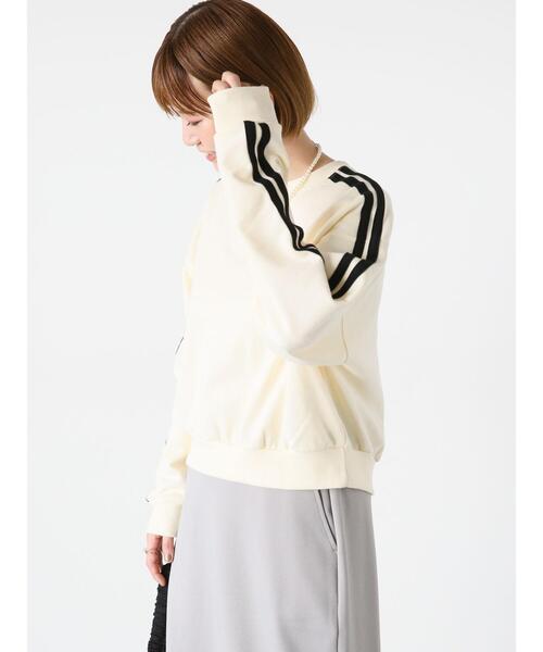 Lugnoncure（ルノンキュール）の「ライン入りスウェット（Tシャツ/カットソー・レディース・キナリ/オフホワイト/ブラック・F）」の7枚目の写真