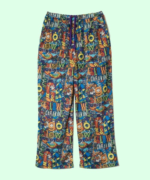 go slow caravan（ゴースローキャラバン）の「ガラガライージーパンツ W（その他パンツ・レディース・パープル系その他/ネイビー/グリーン系その他/その他1/ブラック・FREE）」の4枚目の写真