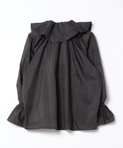 O'fmus(オフムス)の「ブロードフリルブラウス【O'fmus】ofyw24s002(シャツ/ブラウス・レディース・サックスブルー/ブラック・FREE)」の4枚目の写真