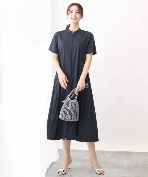 MK MICHEL KLEIN（エムケーミッシェルクラン）の「バンドカラー半袖