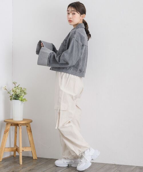 RETRO GIRL（レトロガール）の「ベルテッドミリタリーPT（その他パンツ・レディース・ブラック/ナチュラル/ピンク・FREE）」の4枚目の写真