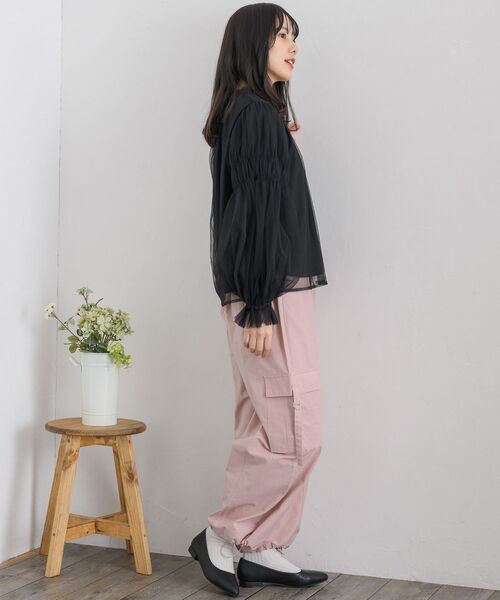 RETRO GIRL（レトロガール）の「ベルテッドミリタリーPT（その他パンツ・レディース・ブラック/ナチュラル/ピンク・FREE）」の22枚目の写真