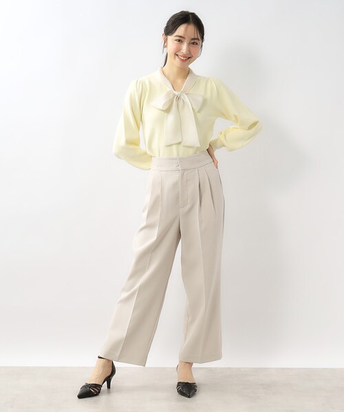 index(インデックス)の「◆2way サスペンダータックワイドパンツ【ストレッチ/イージーケア/洗濯機洗い可】(その他パンツ・レディース・チャコールグレー/ネイビー/ナチュラル・36/42/40/38)」の19枚目の写真