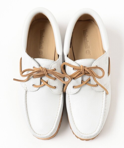 Timberland(ティンバーランド)の「Timberland / Authentics 3 Eye Classic(モカシン/デッキシューズ・メンズ・ホワイト・8inch/8.5inch/9inch/7.5inch)」の5枚目の写真