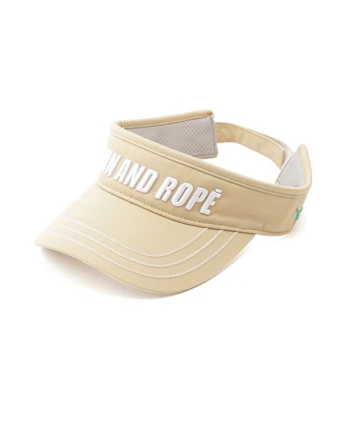 JUN&ROPE'（ジュンアンドロペ）の「POPカラー立体刺繍バイザー（サンバイザー・レディース・ホワイト/ベージュ/ブラック・FREE）」の9枚目の写真