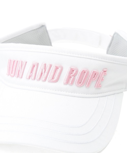 JUN&ROPE'（ジュンアンドロペ）の「POPカラー立体刺繍バイザー（サンバイザー・レディース・ホワイト/ベージュ/ブラック・FREE）」の14枚目の写真