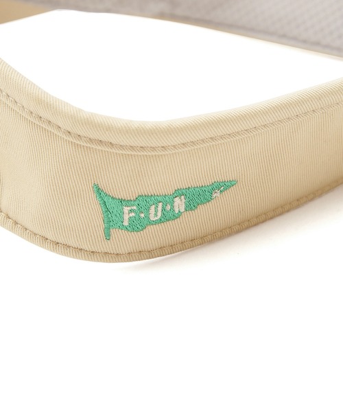 JUN&ROPE'（ジュンアンドロペ）の「POPカラー立体刺繍バイザー（サンバイザー・レディース・ホワイト/ベージュ/ブラック・FREE）」の18枚目の写真
