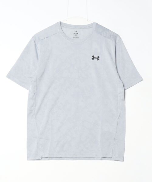 UNDER ARMOUR（アンダーアーマー）の「アンダーアーマー  UAテック ベント ショートスリーブTシャツ（Tシャツ/カットソー・メンズ・グレー系その他/ブラック/ターコイズブルー・S/M/L/LL/3L）」の2枚目の写真