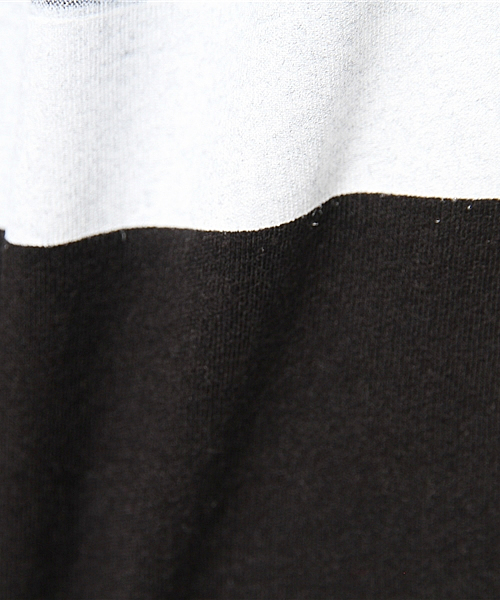 AZUL by moussy（アズールバイマウジー）の「30/-CR天竺パネルフォトT（Tシャツ/カットソー・レディース・ブラック/オフホワイト/トップグレー・LARGE/SMALL/X-LARGE/MEDIUM）」の12枚目の写真